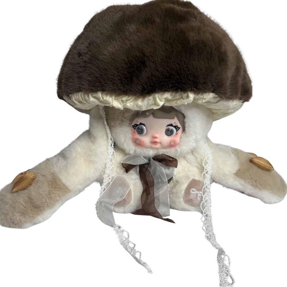 Nommi Mushroom Hat 400% Mocha Plush – Gift-Ready Collectible (Open Box)
